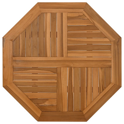 Bordsskiva massiv teak 60x60x2,5 cm åttakantig