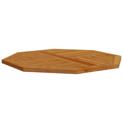 Bordsskiva massiv teak 90x90x2,5 cm åttakantig