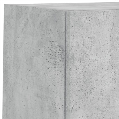 TV-Möbel Betonggrå TV-skåp 4 delar med LEDs