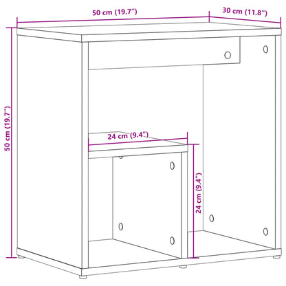 Sidobord sonoma ek 50x30x50 cm