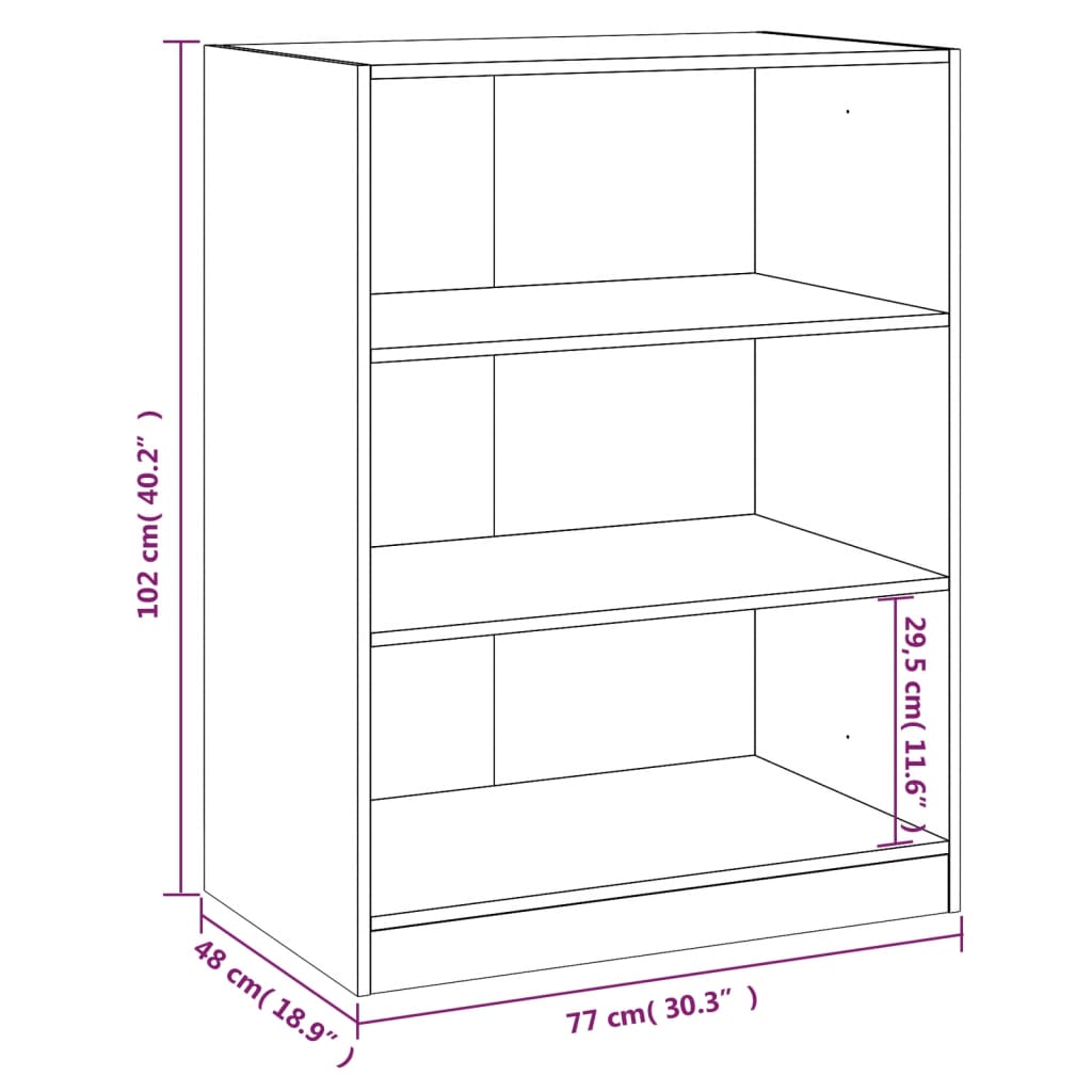 Vaatekaappi musta 77x48x102 cm