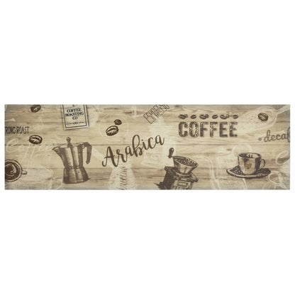 Köksmatta maskintvättbar kaffe brun 45x150 cm sammet