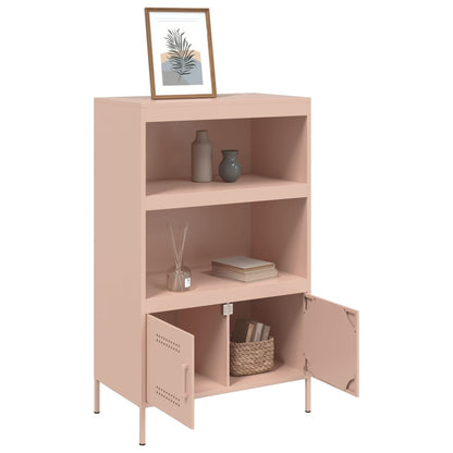 Skåp rosa 68x39x113 cm stål