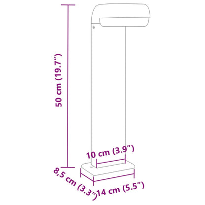 Trädgårdsbelysning Utomhusgolvlampa 3st svart 50 cm gjuten aluminium