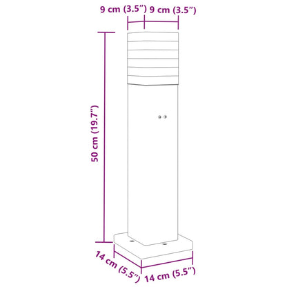 Trädgårdsbelysning Utomhusgolvlampa med eluttag svart 50 cm aluminium