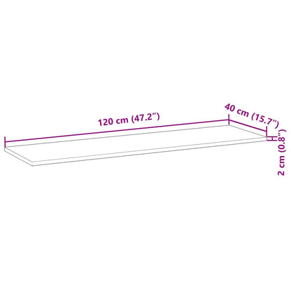 Seinähylly Kelluva hylly 120x40x2 cm käsiteltyä massiiviakaasiapuuta