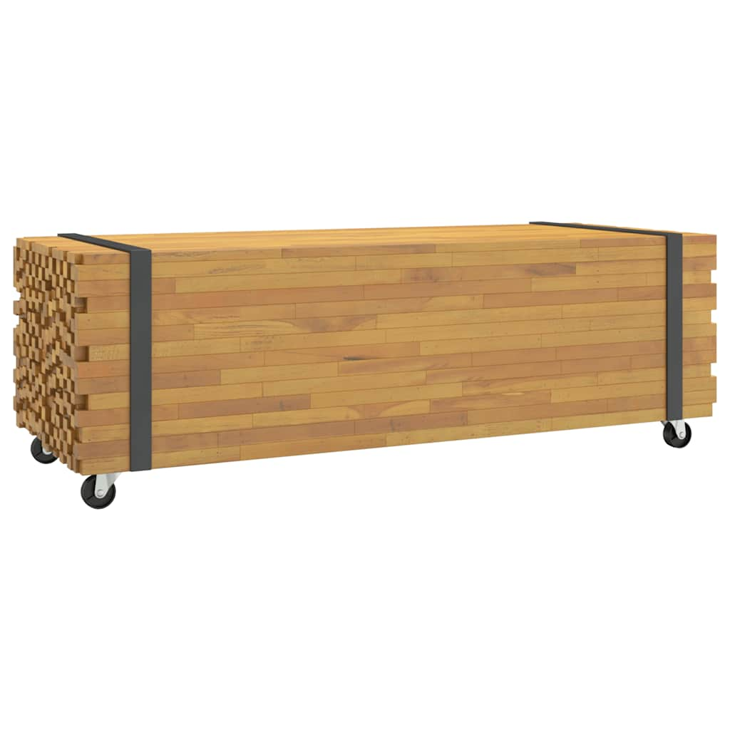 Soffbord massiv teak 110x45x35 cm