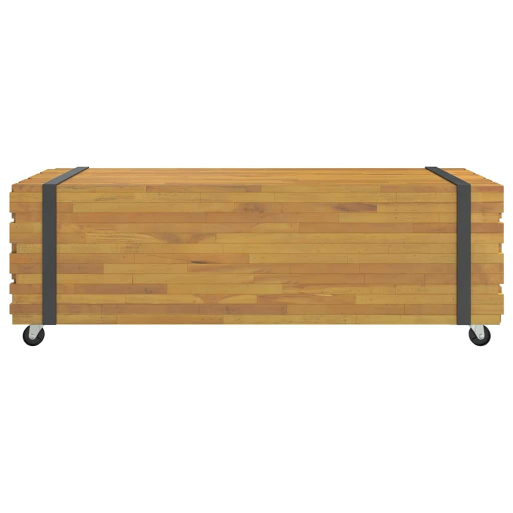 Soffbord massiv teak 110x45x35 cm