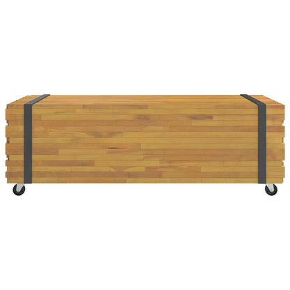 Soffbord massiv teak 110x45x35 cm