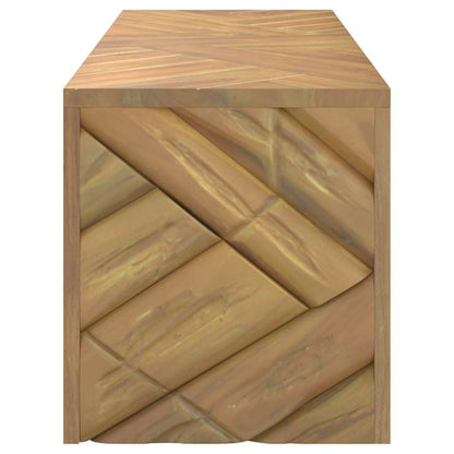 Soffbord massiv teak 110x35x38 cm