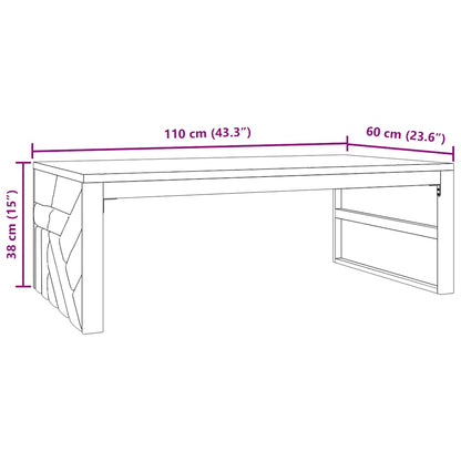 Soffbord massiv teak 110x60x38 cm