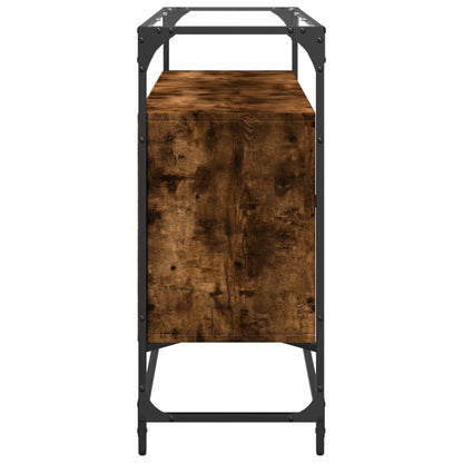 Skänk Rökfärgad Ek med glasskiva 98x35x81 cm