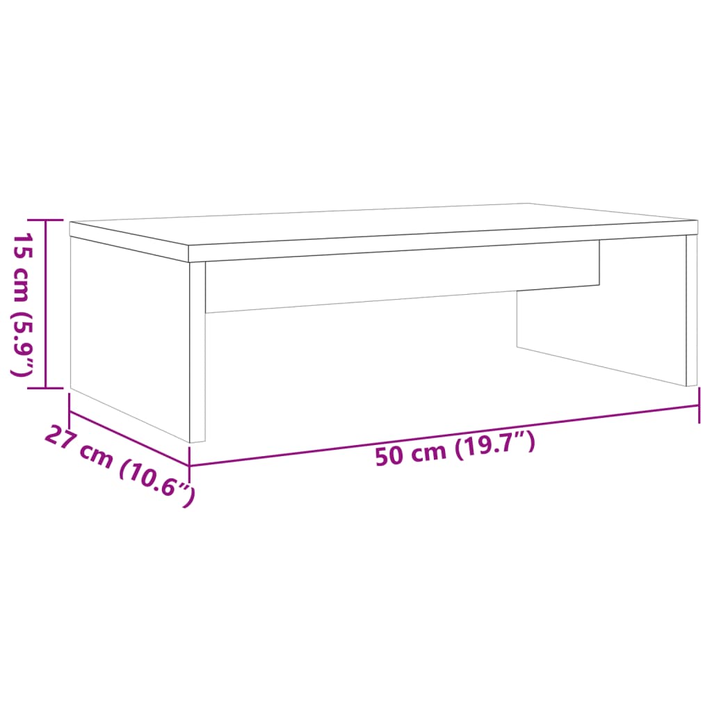 TV-möbel brun vaxbrun Skärmställ 50x27x15 cm massiv trä furu