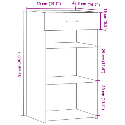 Skänk Sonoma ek 50x42,5x93 cm