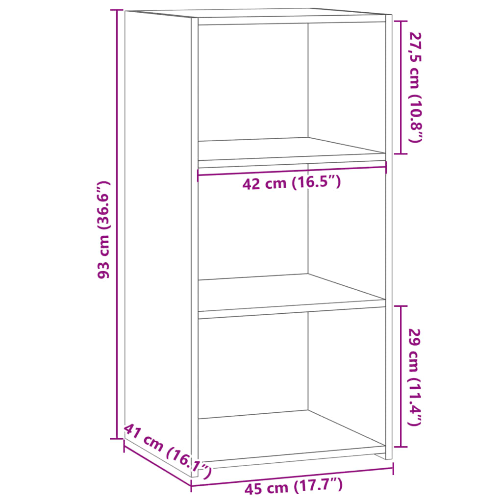 Skänk Sonoma ek 45x41x93 cm