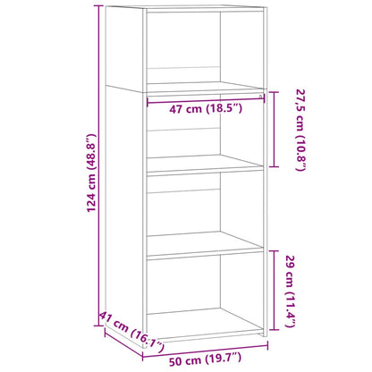 Skåp sonoma ek 50x41x124 cm