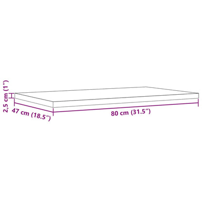 Bordsskiva massiv furu natur 80x47x2,5 cm rektangulär 3 st