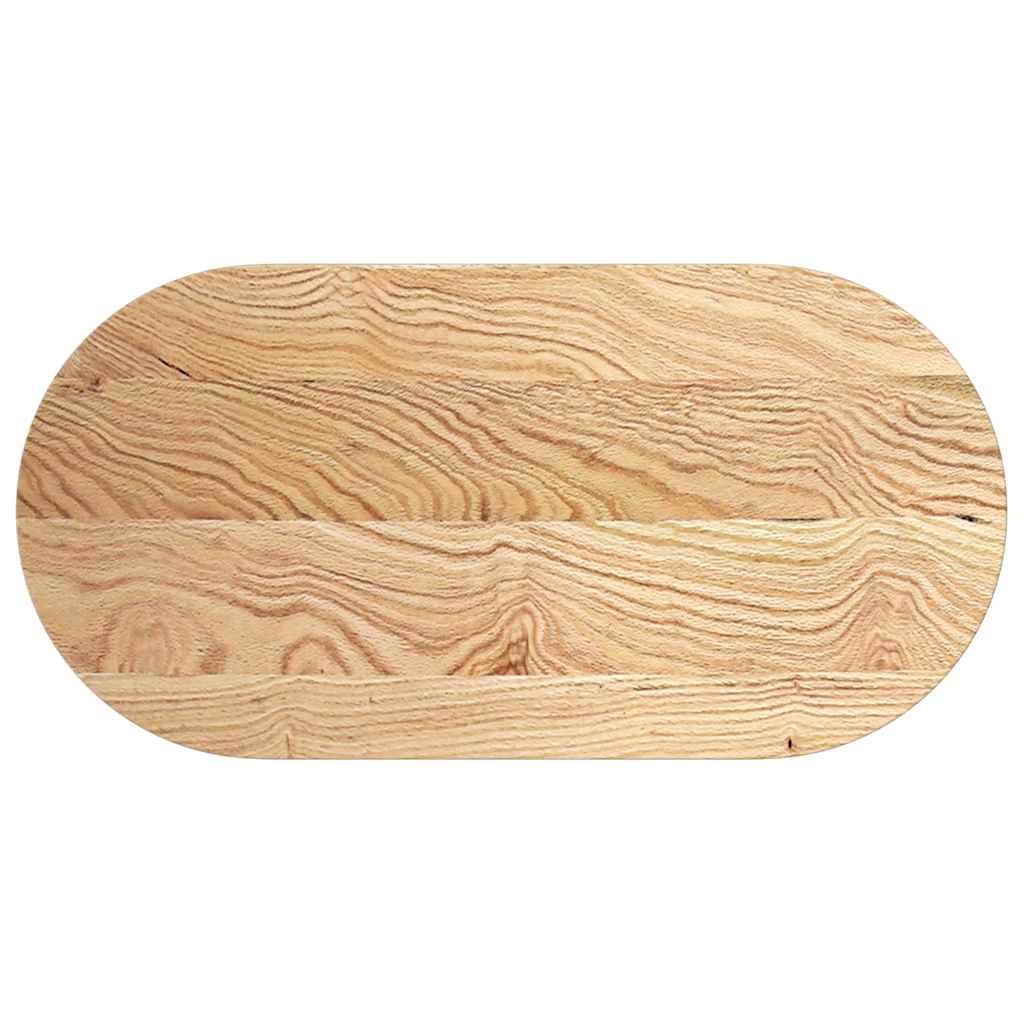 Bordsskiva 100x50x4 cm massiv ek oval