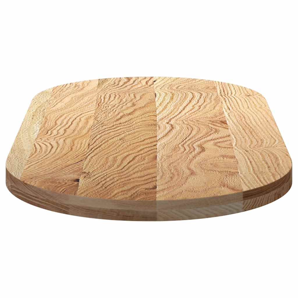 Bordsskiva 120x60x4 cm massiv ek oval