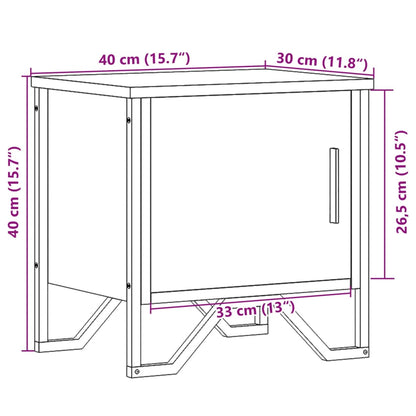 Sängbord Nattduksbord sonoma ek 40x30x40 cm