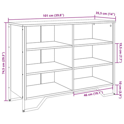 Skänk Sonoma ek 101x35,5x74,5 cm