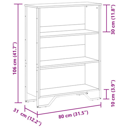 Sonoma tammi kirjahylly 80x31x106 cm