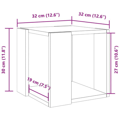 Soffbord sonoma ek 32x32x30 cm