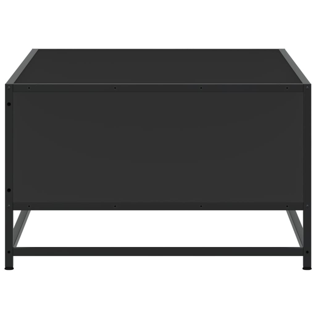 Soffbord svart 100x57x35 cm och metall