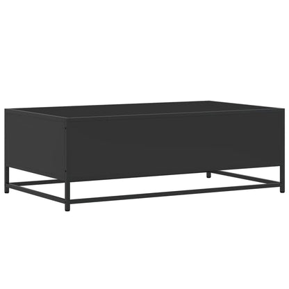 Soffbord svart 100x57x35 cm och metall