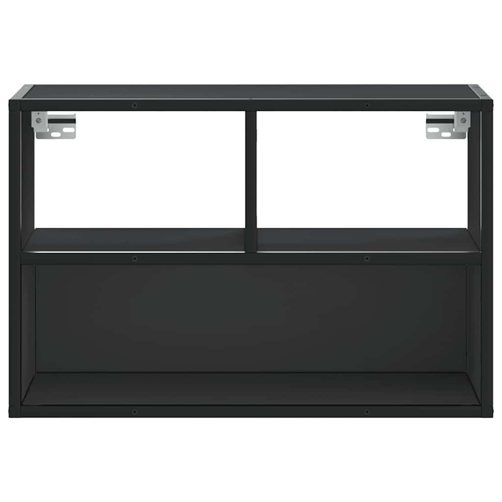 TV-möbel svart TV-bänk 60x31x39,5 cm metall