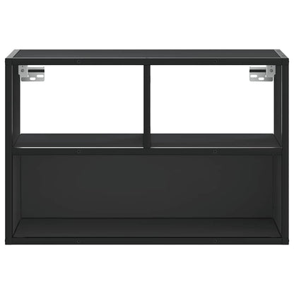 TV-möbel svart TV-bänk 60x31x39,5 cm metall