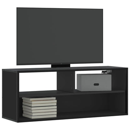 TV-möbel svart TV-bänk 100x31x39,5 cm metall