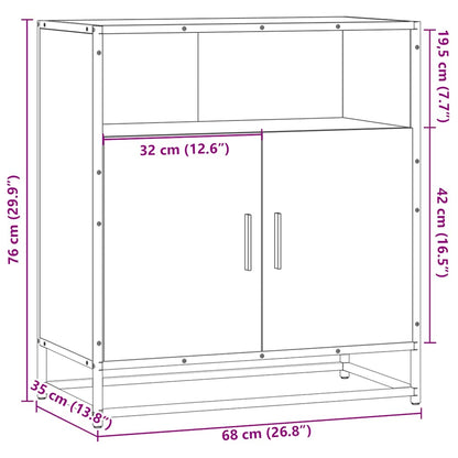 Skänk Sonoma ek 68x35x76 cm