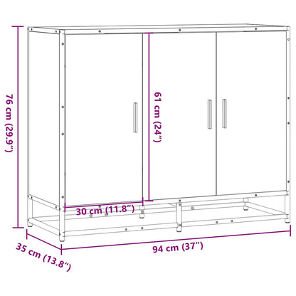 Skänk Sonoma ek 94x35x76 cm