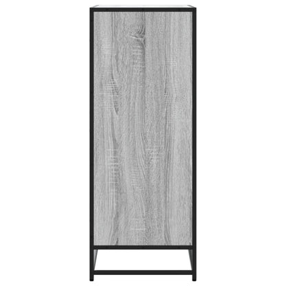 Skoställ Sonoma Grå Skoskåp 75x38x97,5 cm och metall