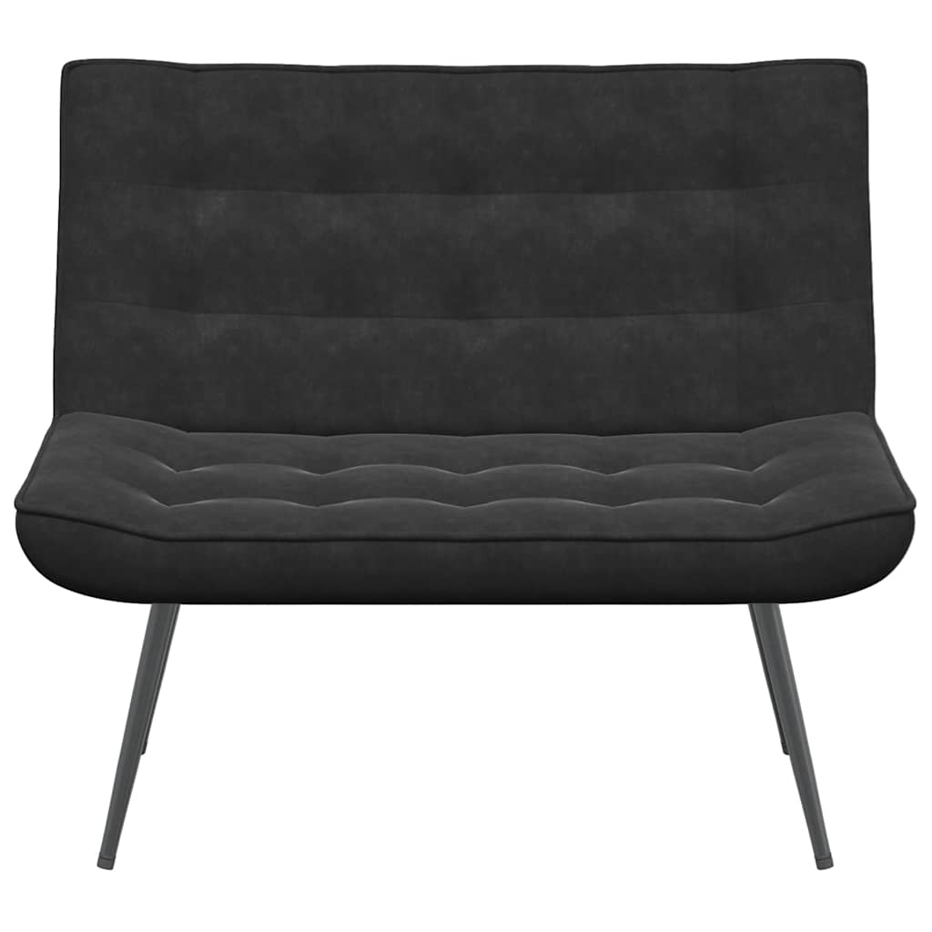 Sittbänk svart 110x74x84 cm sammet