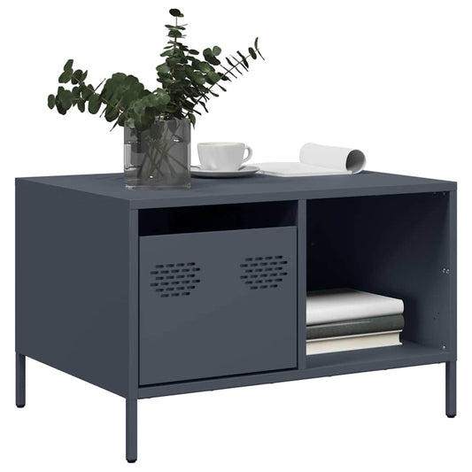 Soffbord DIV. antracit 68,5x50x43,5 cm kallvalsat stål