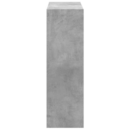 Kirjahylly betonin harmaa 102x32x102 cm