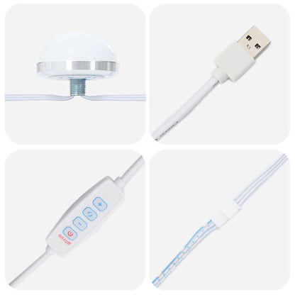 Badrumsspegel LED Sonoma Grå 100 x 55 x 18 cm