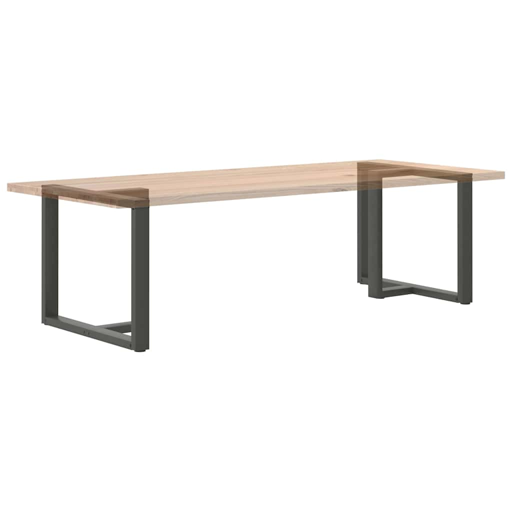 Matbordsben T-formad 2 st antracit 90x35x(72-73) cm stål