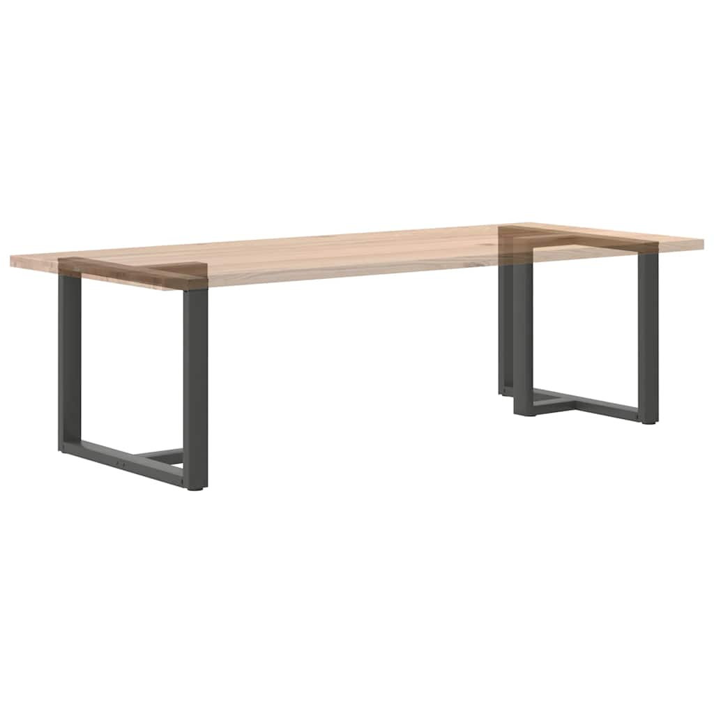 Matbordsben T-formad 2 st antracit 100x35x(72-73) cm stål