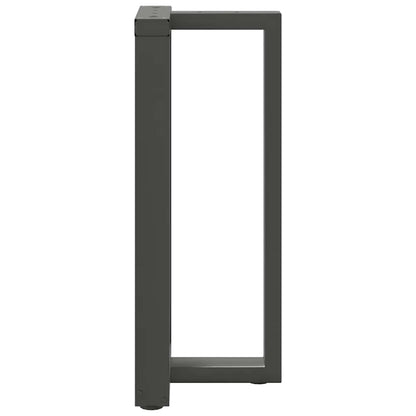 Barbordsben T-formad 2 st antracit 40x35x(91-92) cm stål