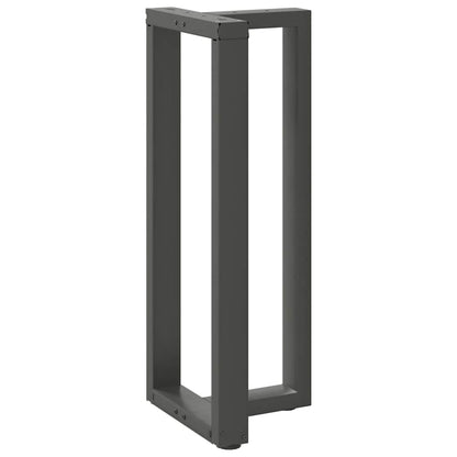 Barbordsben T-formad 2 st antracit 40x35x(101-102) cm stål