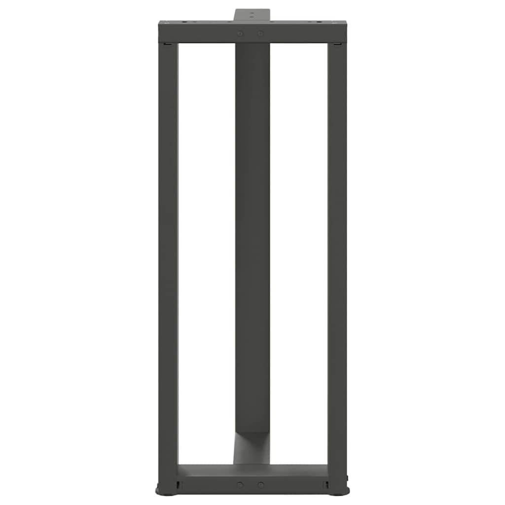 Barbordsben T-formad 2 st antracit 40x35x(101-102) cm stål