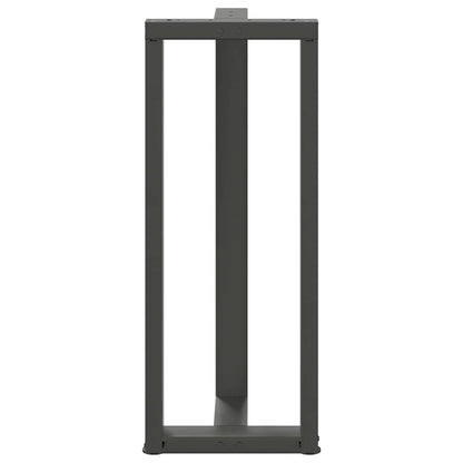 Barbordsben T-formad 2 st antracit 40x35x(101-102) cm stål