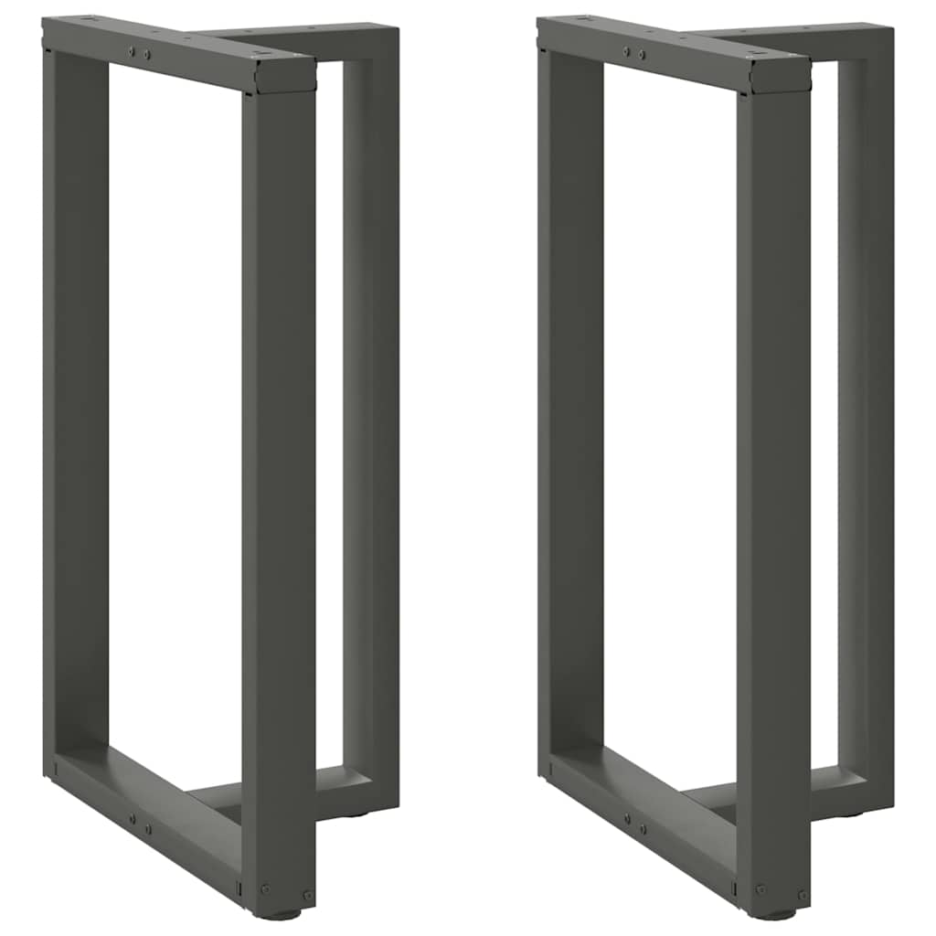 Barbordsben T-formad 2 st antracit 60x35x(101-102) cm stål