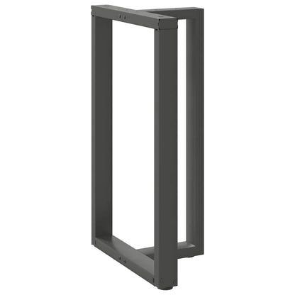 Barbordsben T-formad 2 st antracit 60x35x(101-102) cm stål