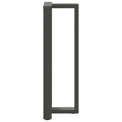 Barbordsben T-formad 2 st antracit 40x35x(111-112) cm stål