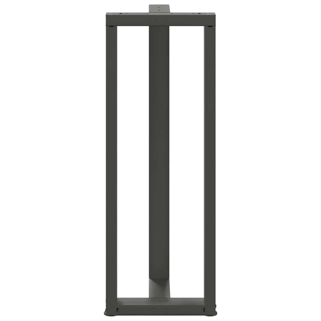 Barbordsben T-formad 2 st antracit 40x35x(111-112) cm stål