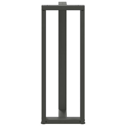 Barbordsben T-formad 2 st antracit 40x35x(111-112) cm stål